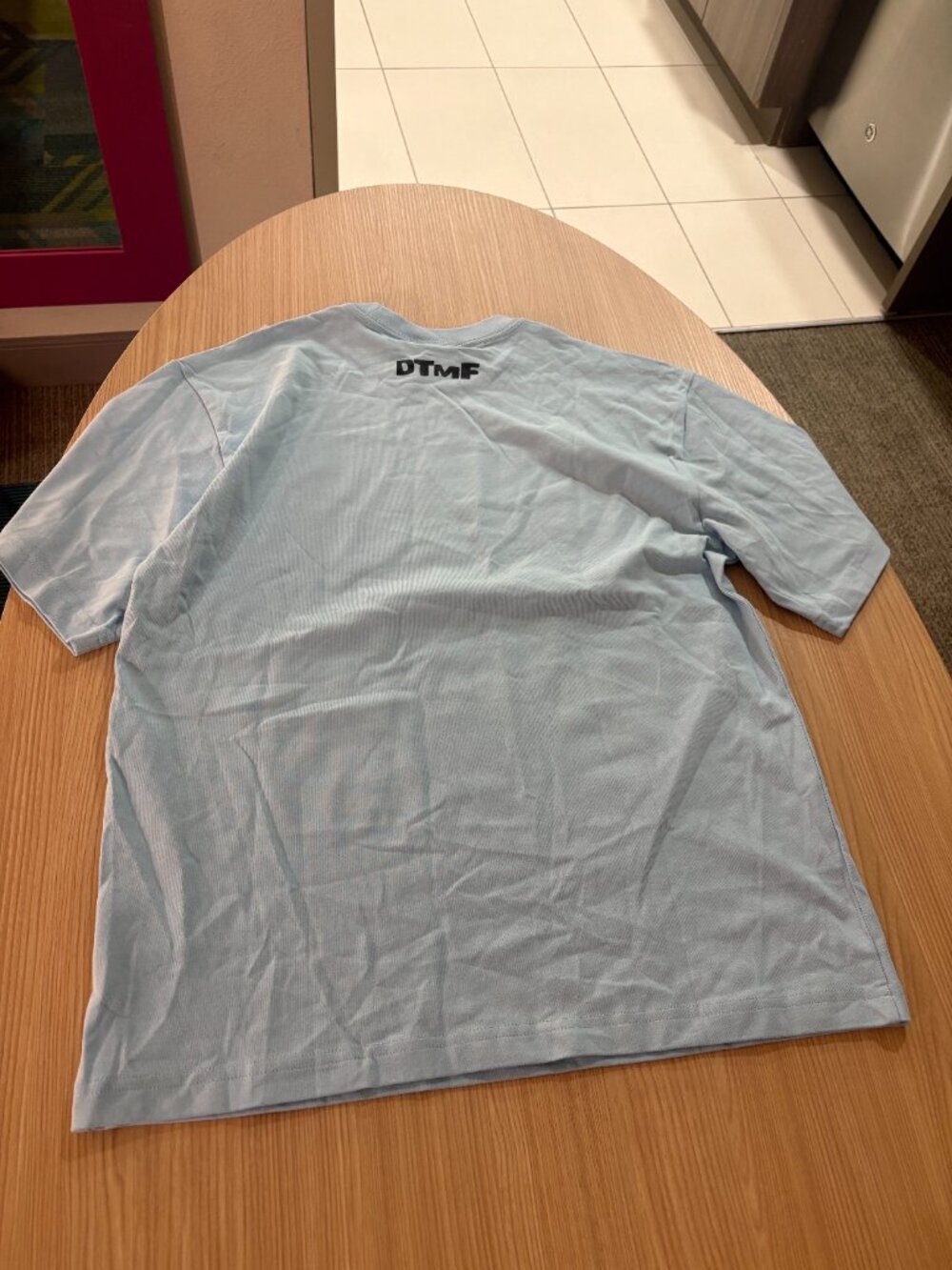 Bad Bunny Graphic T Shirt I Heart PR Puerto Rico Medium Light Blue NWT Cotton - Picture 3 of 3